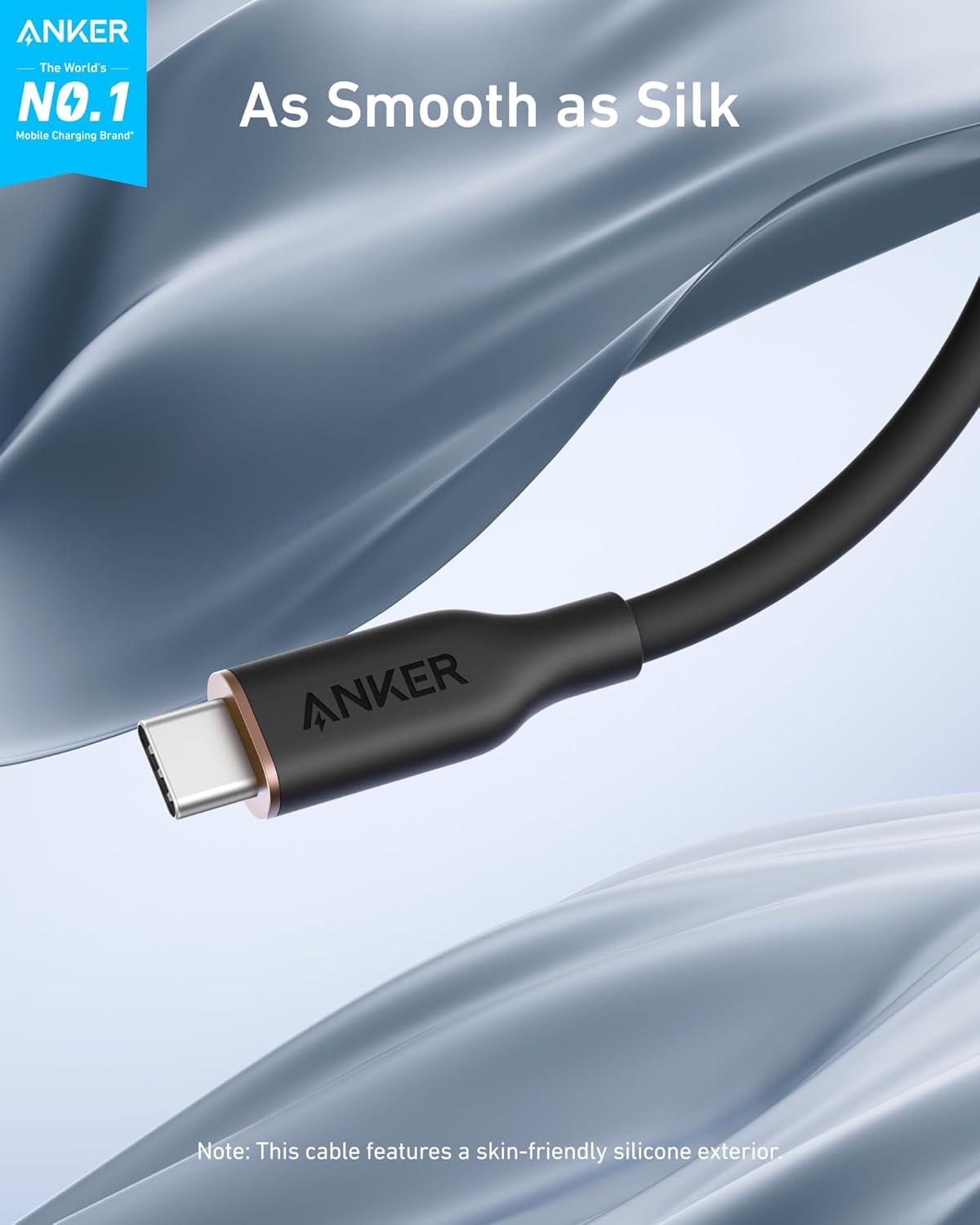 Anker 643 USB-C to USB-C Cable (Flow, Silicone)
