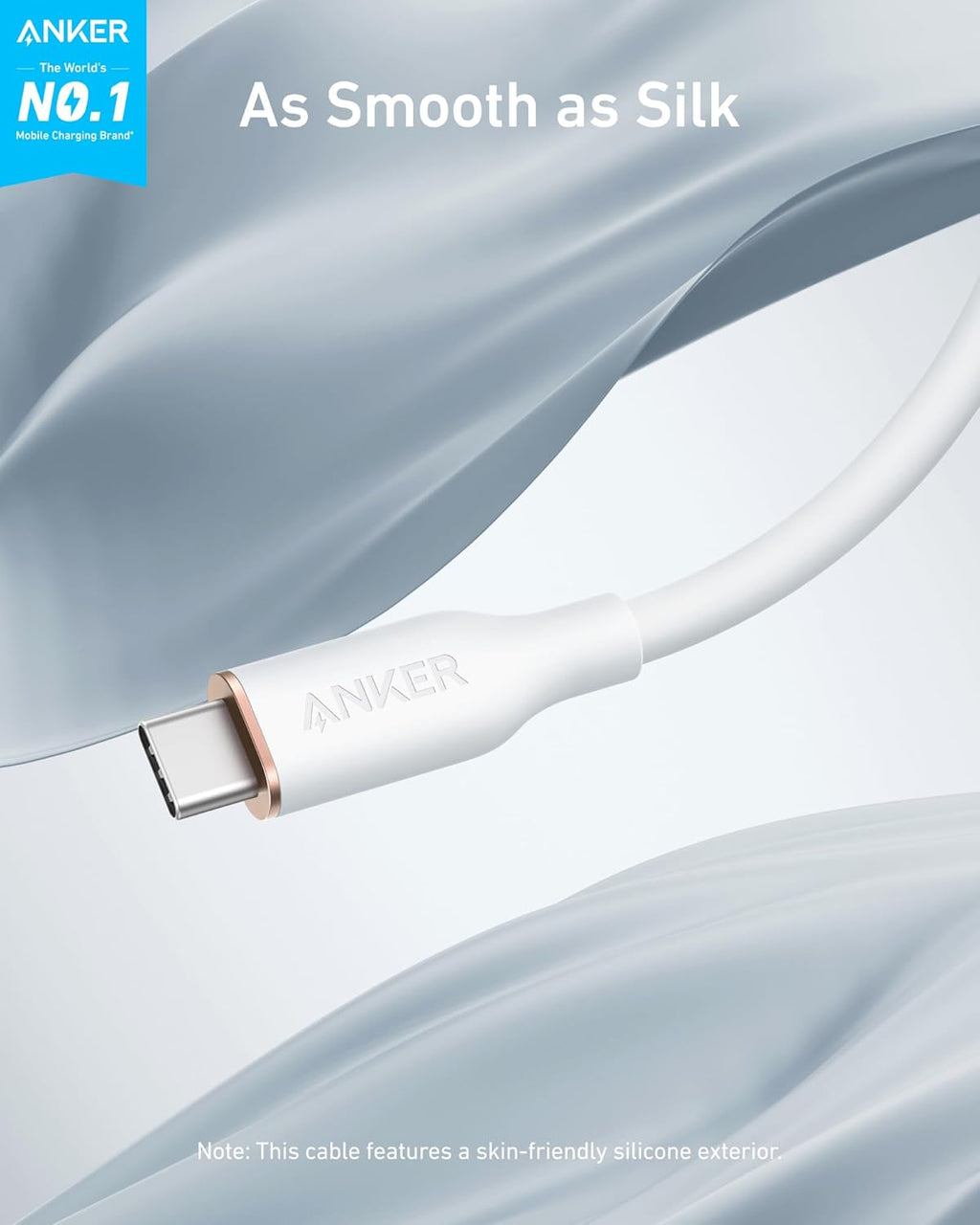 Anker 643 USB-C to USB-C Cable (Flow, Silicone)