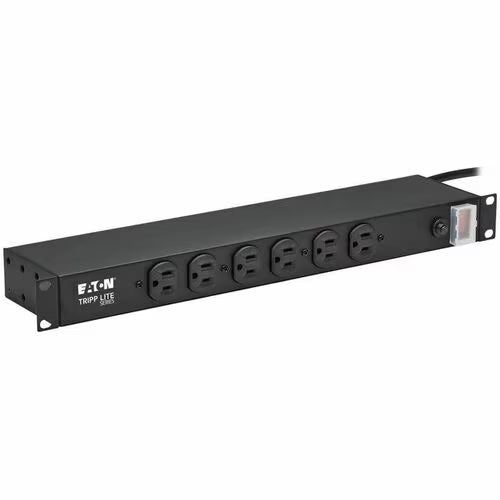 Eaton RS-1215 12-Outlet Rackmount Power Strip | 1U 19” PDU with 15A Circuit Breaker