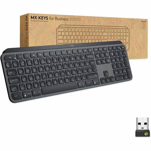 Logitech MX Keys for Business | Wireless Keyboard with Logi Bolt | Graphite (920-010116)