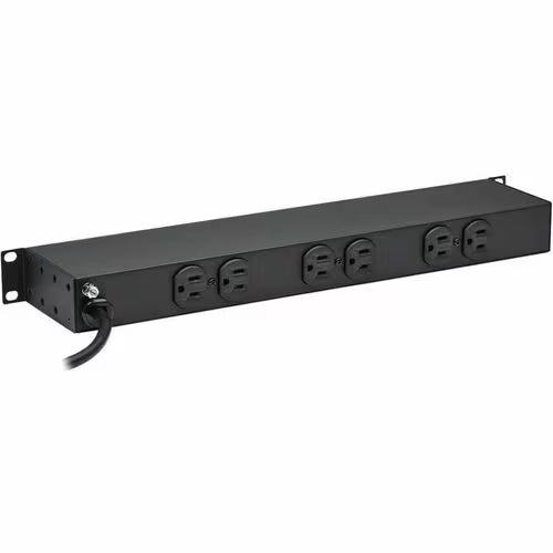 Eaton RS-1215 12-Outlet Rackmount Power Strip | 1U 19” PDU with 15A Circuit Breaker