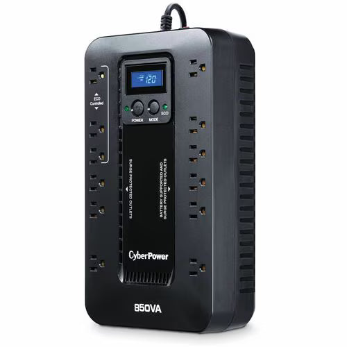 Cyberpower EC850LCD | UPS – Basic (850VA) Standby Battery Backup with LCD