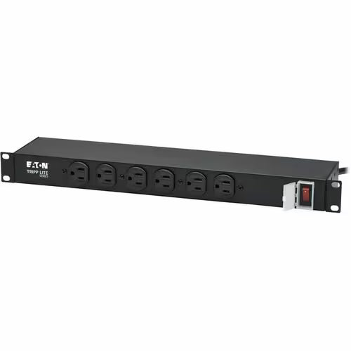 Eaton RS-1215 12-Outlet Rackmount Power Strip | 1U 19” PDU with 15A Circuit Breaker