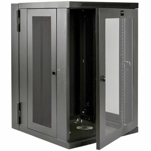 Eaton SRW18USDPG 18U Wall Mount Rack Enclosure | Hinged | 250 lb Capacity | Acrylic Door
