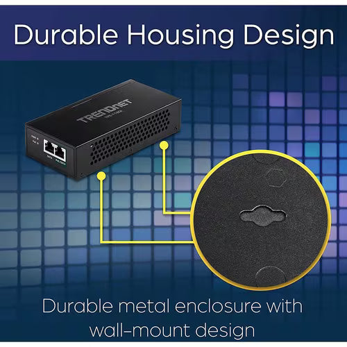 TRENDnet TPE-119GI Gigabit PoE Injector | PoE / PoE+ / PoE++ (Up to 95W)