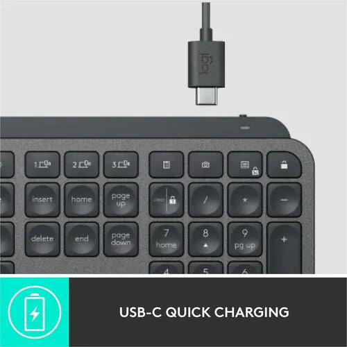 Logitech MX Keys for Business | Wireless Keyboard with Logi Bolt | Graphite (920-010116)