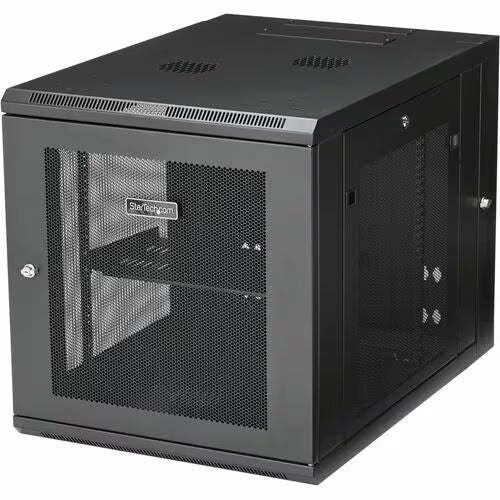 StarTech RK1232WALHM 12U Wall Mount Network Cabinet | 4-Post | Hinged | Lockable | Adjustable Depth